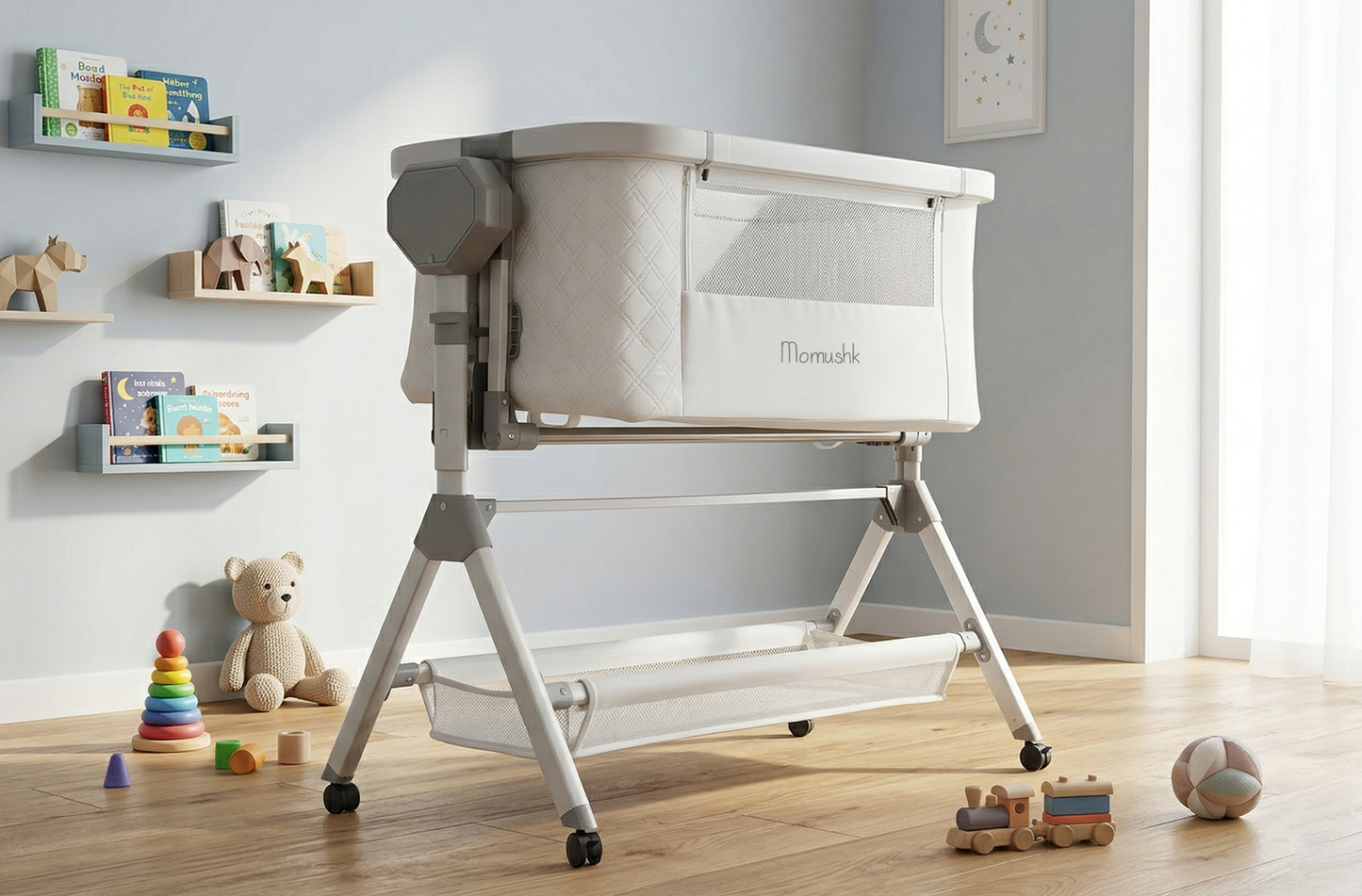 Momushk® Berço de Balanço Elétrico Multifuncional