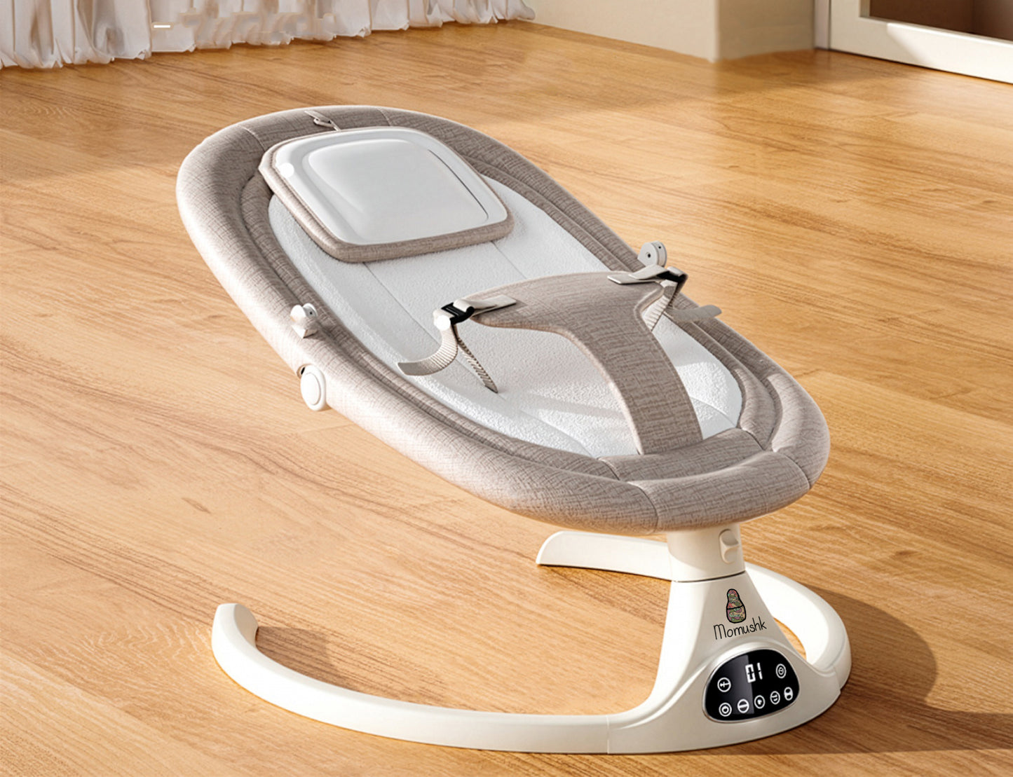 Momushk® Cadeira de Balanço Automático para Bebê com Bluetooth MSK026