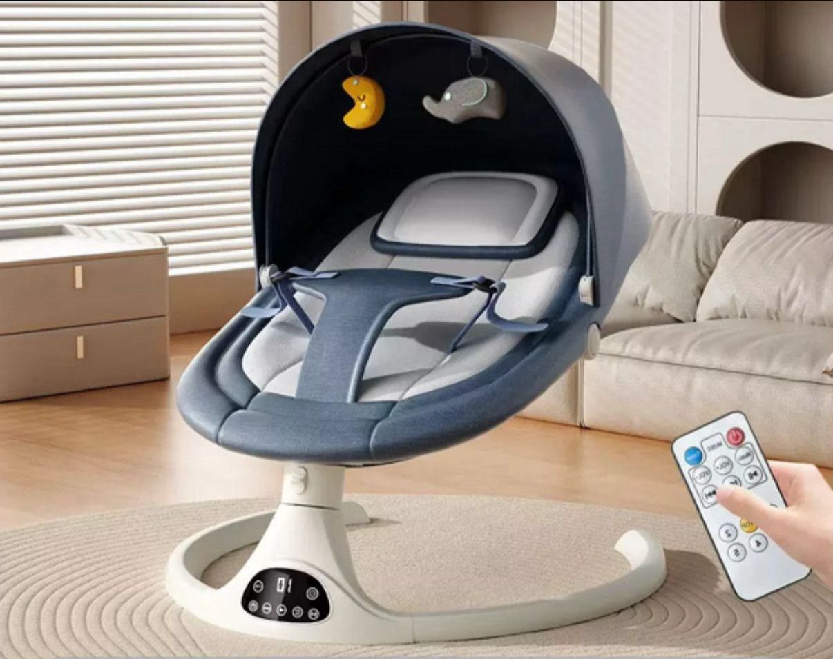 Momushk® Cadeira de Balanço para Bebê com Bluetooth e Balanço Automático